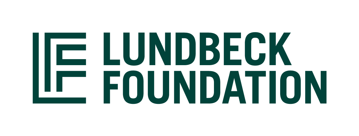 Logo of Lundbeck Foundation.